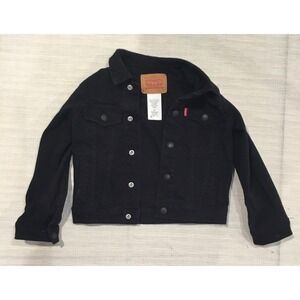 Levi's Trucker Jacket Jean Boys 4T  Black
